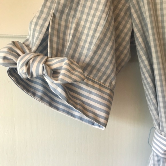 Calvin Klein sz 10 Cotton Gingham Midi Shirt Dress - Picture 8 of 8